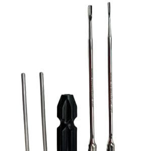 12" Wolf Tooth Elevator with Detachable Handle 4 mm & 6mm Set